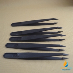 Bộ 10 nhíp nhựa điện tử chống tĩnh điện, nhíp gắp phòng thí nghiệm