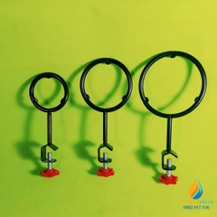 Bộ 3 vòng đỡ gắn với giá thí nghiệm, đường kính vòng từ 8cm đến 10cm