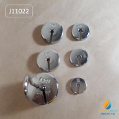 Bộ 6 quả nặng gia trọng có rãnh ghép, 1 quả 10g, 2 quả 20g, 2 quả 50g, 1 quả 200 gam, móc treo 10g