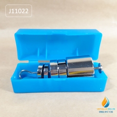 Bộ 6 quả nặng gia trọng có rãnh ghép, 1 quả 10g, 2 quả 20g, 2 quả 50g, 1 quả 200 gam, móc treo 10g