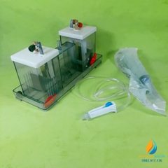 Bộ dụng cụ điện phân dung dịch muối NaCl, thực hành vật lý