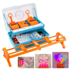 Bộ dụng cụ trình diễn quang học định luật tán sắc và khúc xạ 35 món