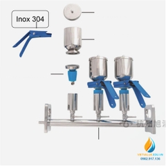 Bộ lọc vi sinh nhiều 1 vị trí, chất liệu Inox 304 không gỉ