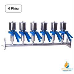 Bộ lọc vi sinh nhiều 6 vị trí, chất liệu Inox 304 không gỉ