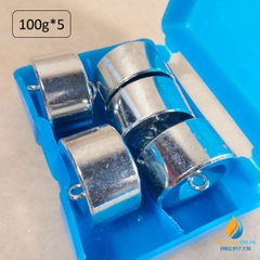 Bộ 5 quả nặng 100 gam có móc treo, bộ quả nặng gia trọng và hệ cơ học