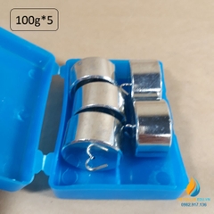 Bộ 5 quả nặng 100 gam có móc treo, bộ quả nặng gia trọng và hệ cơ học