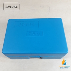 Bộ gia trọng thép mạ crôm từ 10mg-100g không gỉ, bộ gồm 9 quả gia trọng, phạm vi đo từ 10mg đến 210gam