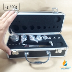 Bộ quả nặng gia trọng tổng 1kg gồm 12 quả từ 1 gam đến 500 gam, thép Crom không gỉ