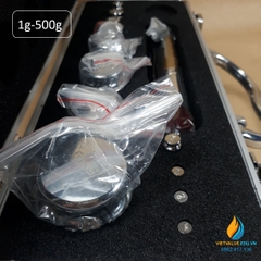 Bộ quả nặng gia trọng tổng 1kg gồm 12 quả từ 1 gam đến 500 gam, thép Crom không gỉ
