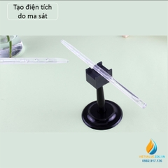 Bô thí nghiệm ma sát tĩnh điện, thí nghiệm tạo điện tích do ma sát