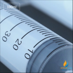 Bơm xy lanh nhựa 100ml, dụng cụ y tế, thực hành stem cho học sinh