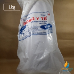 Bông Bảo Thạch, bông đóng gói 1kg mỗ gói, bông y tế đảm bảo chất lượng