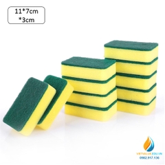 Miếng chổi cọ lau chùi, kích thước 11*7*3cm, dành cho học sinh tiểu học thực hành bài học ngoại khóa