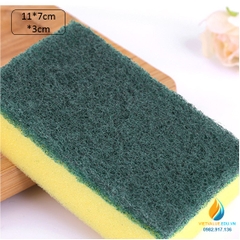 Miếng chổi cọ lau chùi, kích thước 11*7*3cm, dành cho học sinh tiểu học thực hành bài học ngoại khóa