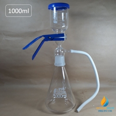 Bộ lọc hút chân không dung tích 1000ml, thủy tinh borosilicate chịu áp cao