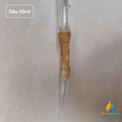 Buret thủy tinh, khóa dây dung tích 50ml, vạch chia hãng Bomex, không bạc chao