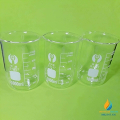 Cốc đong thủy tinh trong suốt, chịu nhiệt, có chia vạch, có mỏ, 1000ml