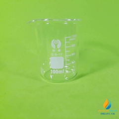 Cốc đong thủy tinh trong suốt, chịu nhiệt, có chia vạch, có mỏ, 100ml