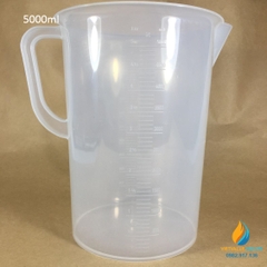 Ca đong nhựa 5000ml vạch chia nhựa PP có quai cầm