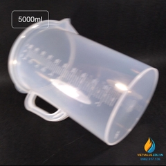 Ca nhựa PP có nắp 5000ml dày chịu được nhiệt độ cao xuất xứ từ Trung Quốc