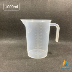 Ca nhựa quai hở 1000ml, nhựa PP, vạch chia, có tay cầm, ca nhựa 1000ml