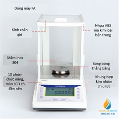 Cân phân tích điện tử Lichen model FA1004 loại 100g  mức cân 0,0001g