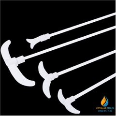 Cánh khuấy nhựa PTFE 2 lưỡi vuông 65mm, chiều dài tổng 420mm