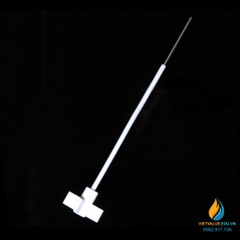 Cánh khuấy nhựa PTFE 2 lưỡi vuông 65mm, chiều dài tổng 420mm