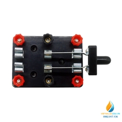 Cầu dao điện 2 pha lắp ráp mạch điện, dụng cụ thực nghiệm lắp ráp mạch điện