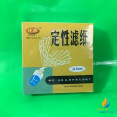 Giấy lọc định tính chất lượng cao, đường kính 11cm, hộp 100 tờ