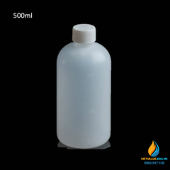 Chai nhựa PP đựng hóa chất hay dung dịch, miệng hẹp, dung tích 500ml