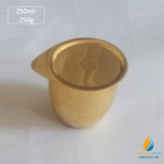 Chén nung bằng vàng 20ml, chịu nhiệt, kích thước 32x19x34mm, trọng lượng 20g