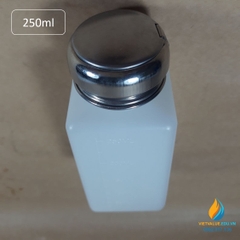 Chai đựng cồn dung tích 250ml, chai đựng cồn chống tĩnh điện phòng sạch