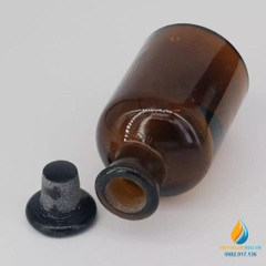Chai đựng hóa chất, thủy tinh, có nắp, màu nâu hổ phách, 60ml