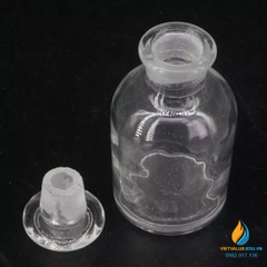 Chai đựng hóa chất, thủy tinh, có nắp, màu trong suốt, 60ml