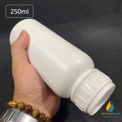 Chai nhựa HPDE dung tích 500ml, chai nhựa lưu mẫu chất, miệng rộng, vạch chia