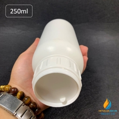 Chai nhựa HPDE dung tích 500ml, chai nhựa lưu mẫu chất, miệng rộng, vạch chia