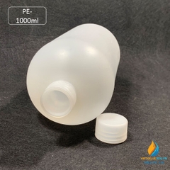Chai nhựa PE dung tích 1000ml hẹp, chai nhựa lưu mẫu chất, miệng hẹp