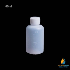Chai nhựa PP đựng hóa chất hay dung dịch, miệng hẹp, dung tích 60ml