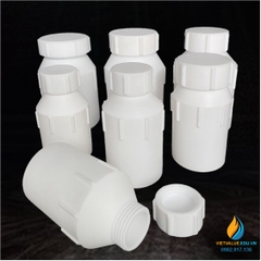 Chai nhựa Teflon, nhựa PTFE thử mẫu 1000ml, miệng rộng, chịu nhiệt độ cao