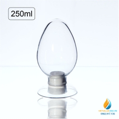 Chai thủy tinh hình nón 250ml, kích thước 69X139 mm