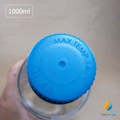 Chai thủy tinh trung tính 1000ml isolab chịu nhiệt 140 độ C