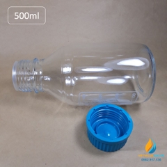 Chai thủy tinh trung tính 500ml isolab chịu nhiệt 140 độ C