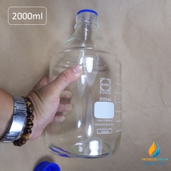 Chai trung tính SCHOTT DURAN – Đức, nắp vặn xanh, dung tích 2000ml