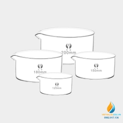 Chậu kết kinh đường kính miệng 150mm, trong suốt, hãng Bomex, cỏ mỏ rót