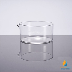 Chậu kết tinh đường kính miệng 60mm, trong suốt, hãng Bomex, cỏ mỏ rót
