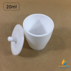 Chén nhựa PTFE có nắp, kháng kiềm và axit mạnh. dung tích 20ml