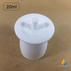 Chén nhựa PTFE có nắp, kháng kiềm và axit mạnh. dung tích 20ml