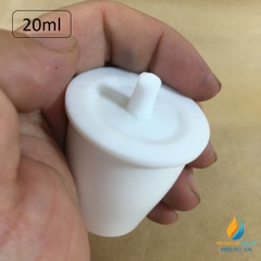 Chén nhựa PTFE có nắp, kháng kiềm và axit mạnh. dung tích 20ml