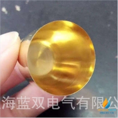 Chén nung bằng vàng 20ml, chịu nhiệt, kích thước 32x19x34mm, trọng lượng 20g